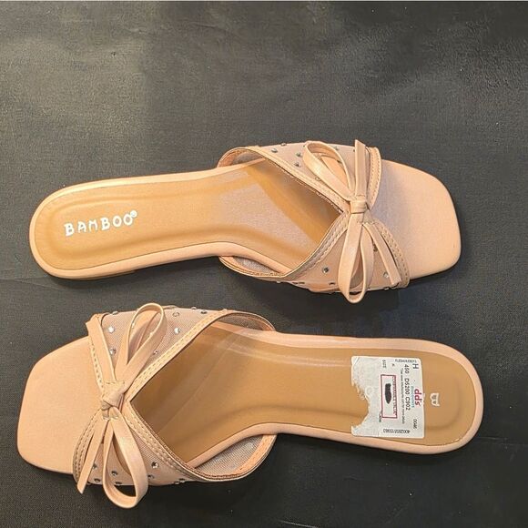BRAND NEW BAMBOO BOWNOT SLIDE SANDAL - Picture 4 of 15